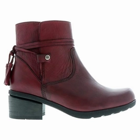 Wolky Idalia Oxblood Leather Bootie (Women's) Indoor Daily