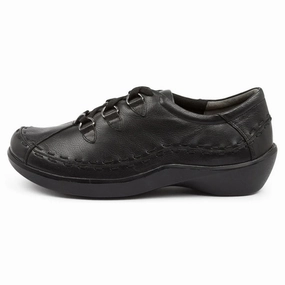 Ziera Allsorts Black Leather Shoe (Women's) Zero Break In