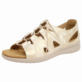 Smooth Walk Ziera Barnett Smudge Metal Leather Sandal (Women's)