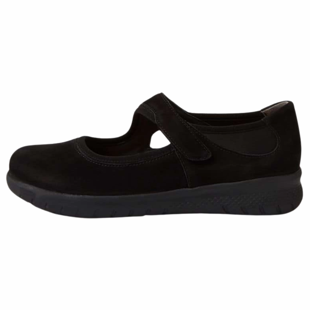 Ziera Silvani Black Nubuck Mary Jane (Women's) Chill Mode