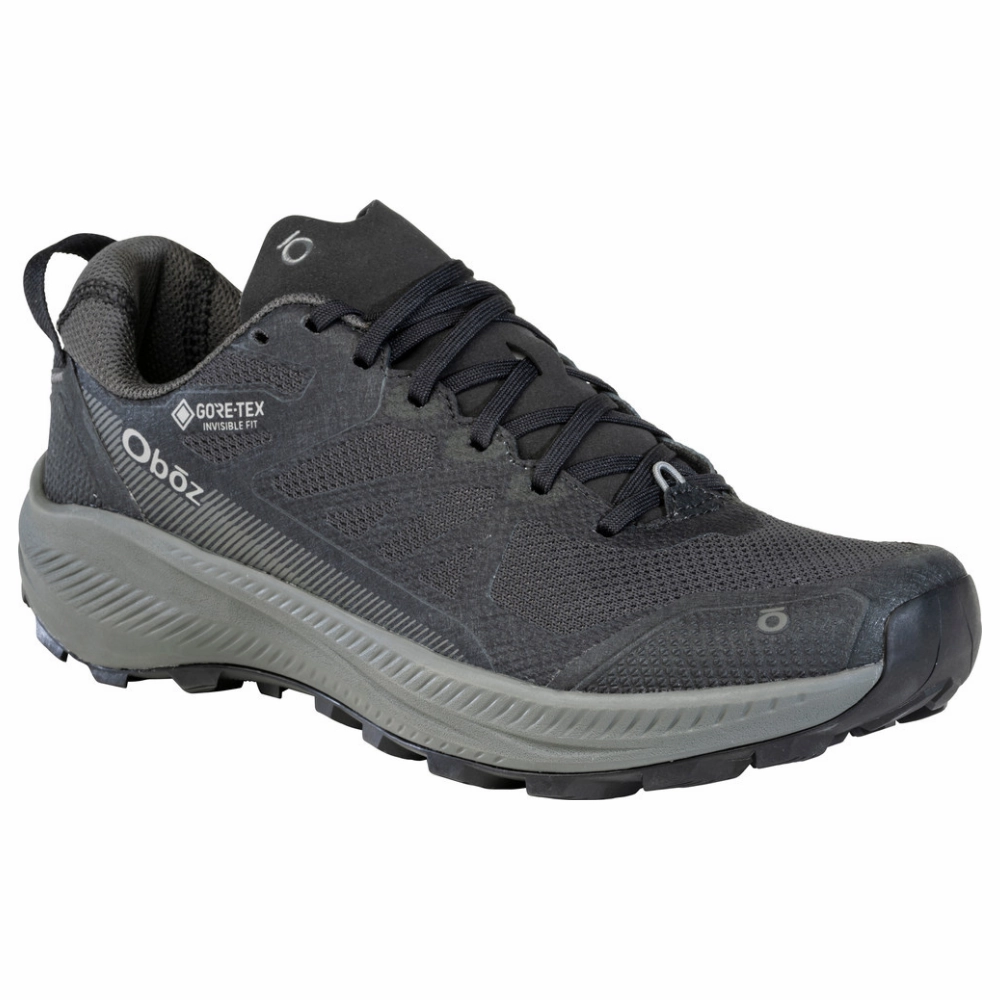 Oboz Katabatic LT Low GTX Black Sea Waterproof Hiking Shoe (Men's) Flexible Sole Design Seamless Comfort Winter Walker
